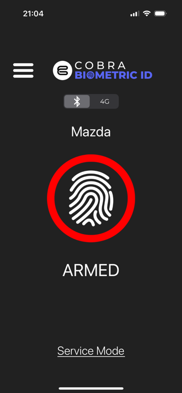 Cobra Biometric ID screenshot